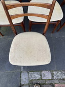 4 sedie slanciate in legno tropicale