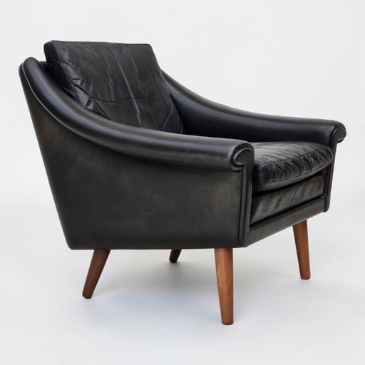 Dänischer Sessel aus den 1960er Jahren von Aage Christensen, Möbelleder.