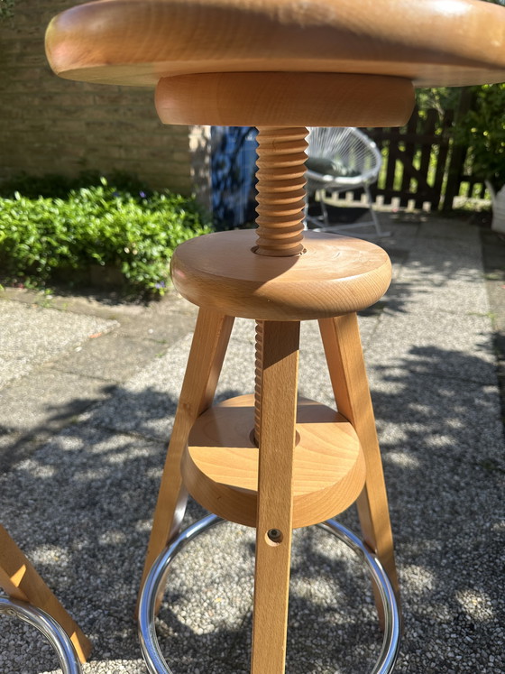 Image 1 of Two vintage stools