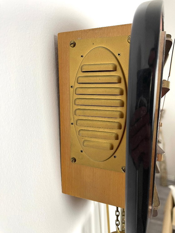 Image 1 of Junghans wall clock pendulum clock Mid - Century Vintage