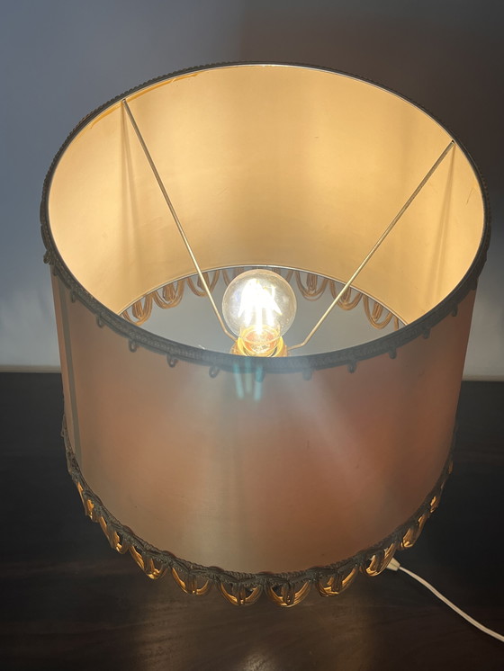 Image 1 of Lampe de table 1960 Ananas en relief Verre poli