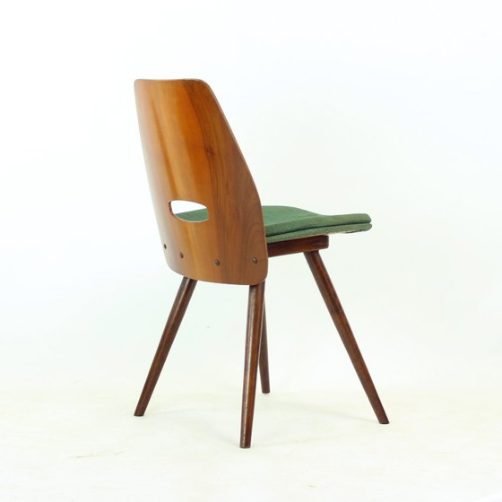 Pair Of Lollipop Chairs By František Jirák For Tatra Nábytok, Czechoslovakia, 1960s – Dining chairs, Textile (photo 8 of 16)