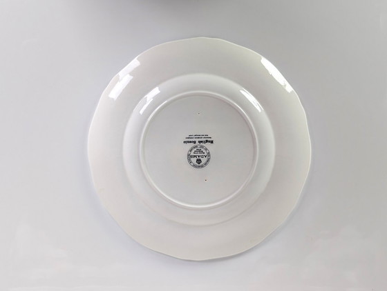 Image 1 of Juego de 6 platos originales Adams English Scenic de cerámica roja Wedgwood.