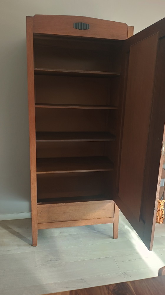 Image 1 of Beautiful Art Deco Amsterdam School wardrobe