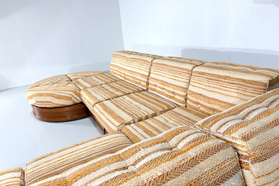 Can Can modulaire bank van Luciano Frigerio voor Frigerio Di Desio - jaren 60 – Modulaire banken, Textile (photo 6 of 11)