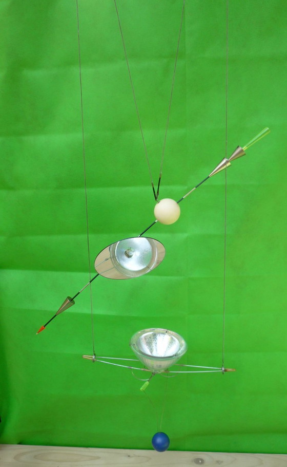 Ilo Ilu Pendant Lamp by Ingo Maurer – Ceiling lights, Metal, Vintage (photo 6 of 11)