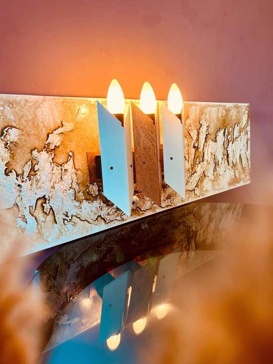 Image 1 of Panneau mural Rouselique avec éclairage