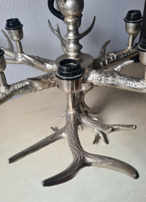 Lampe en bois de cerf Colmore by Diga. RARE!, Luminaires, Aluminium, Noir (photo 3 sur 13)
