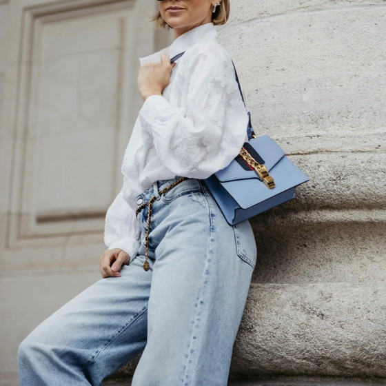 Gucci small Sylvie cuir bleu – Autres sacs (photo 6 of 19)