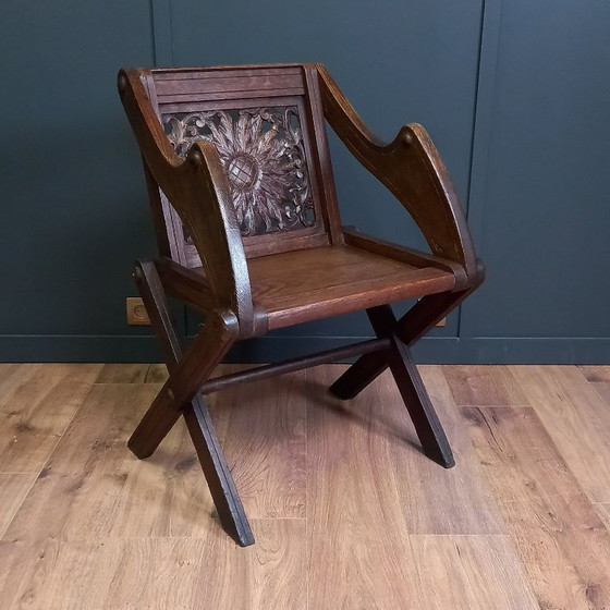 Image 1 of Antieke Glastonbury Priesterstoel