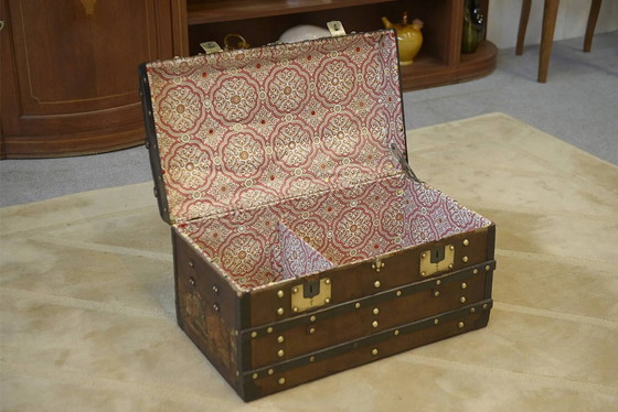 Vintage reiskoffer uit de jaren 40. – Opbergkast, Hout (photo 3 of 9)