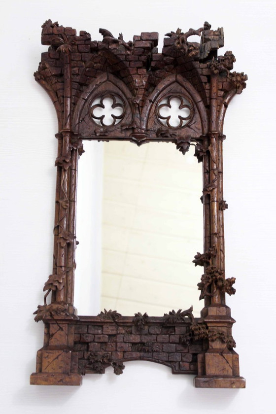 Image 1 of Ancien et rare miroir de J.GROSSMANN XIXeme siècle