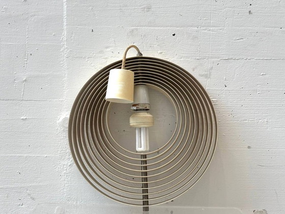 Image 1 of Lampada a sospensione vintage Moon di Verner Panton per Louis Poulsen, anni '60.