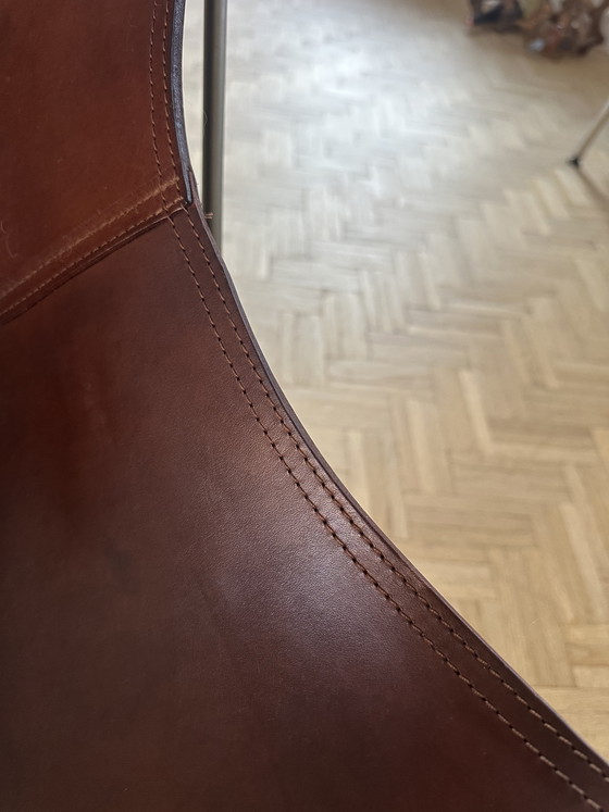 Image 1 of Cuero Leder-Schmetterlingsstuhl – Chrom – Eiche