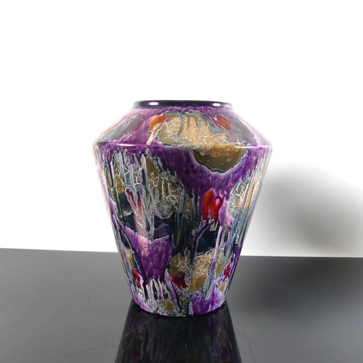 Vaso in ceramica vintage Scheurich, modello 507, anni '60.