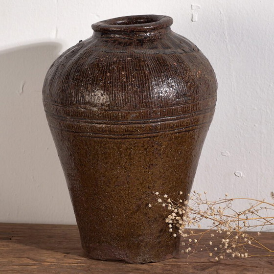 Small antique vase in dark tones (c.1900) #2 (photo 7 of 14)
