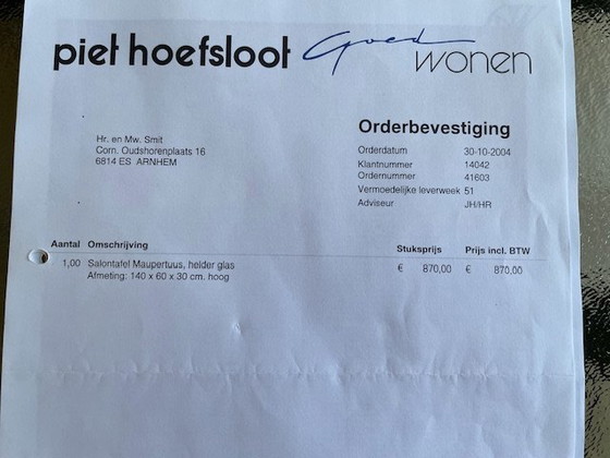 Image 1 of Couchtisch Maupertuus, Klarglas 140x60x30 cm