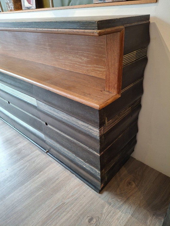 Image 1 of Rare Modernist sideboard 1950 Stamped, Maxime Meniel in Paris