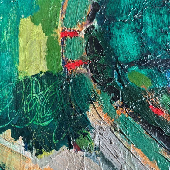 Image 1 of Mid-century abstract composition by Dutch artist Rien Goené (1929 – 2013)