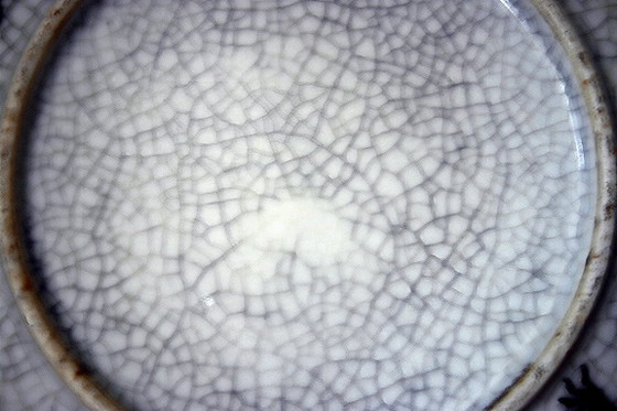 Vintage Chinese Penseelwasser / Schaal – Ge-Ware Stijl Met Draken – Schalen, Ceramic (photo 6 of 6)