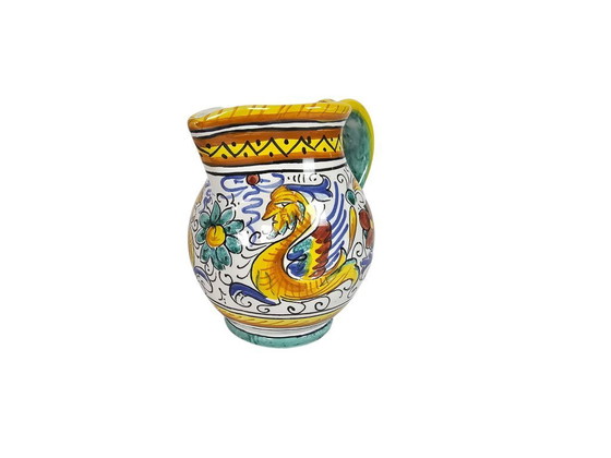 Image 1 of Deruta - Majolica - hand-painted - spouted jug - Italy - 60s