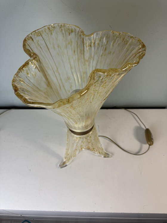 Murano Glass Sil Lux Milano Table Lamp - Beautiful Design – Brass (photo 9 of 15)