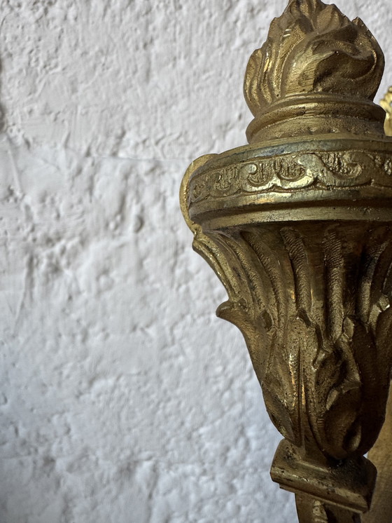 Image 1 of Louis XVI vergoldete Bronze-Raffhalter