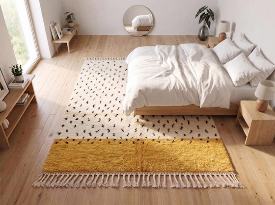 Alfombra de lana auténtica, tejida a mano, 2/3 m – Aime Té, Wool (photo 3 of 7)