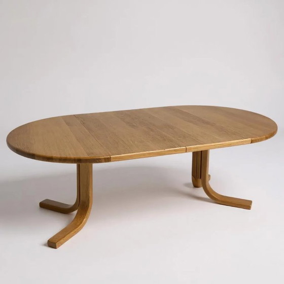 Image 1 of Vintage uitschuifbare eettafel van Maison Seltz, daterend uit de jaren 60/70.