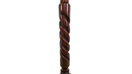 Image 1 of Antique mahogany Barley Twist Plant Stand