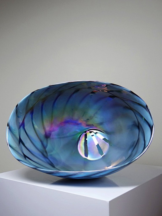 Image 1 of Handgemaakte Murano glazen centerpiece, schaal of grote schotel "Yourmurano"