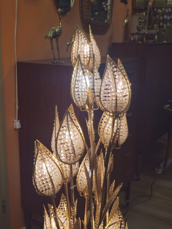 Vintage PALWA Tulip Floor Lamp Table Lamp Brass – Floor lights, Metal (photo 7 of 15)