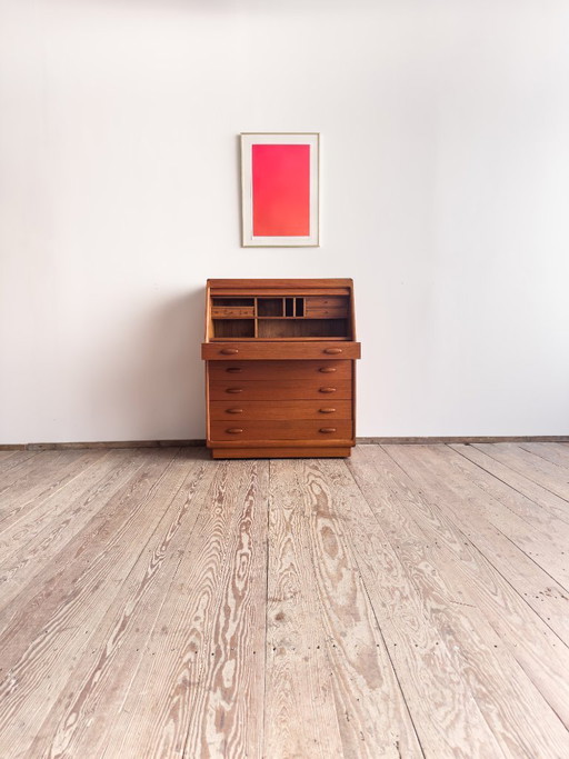 Mid Century Teak Secretary desk 1960s by Dyrlund
