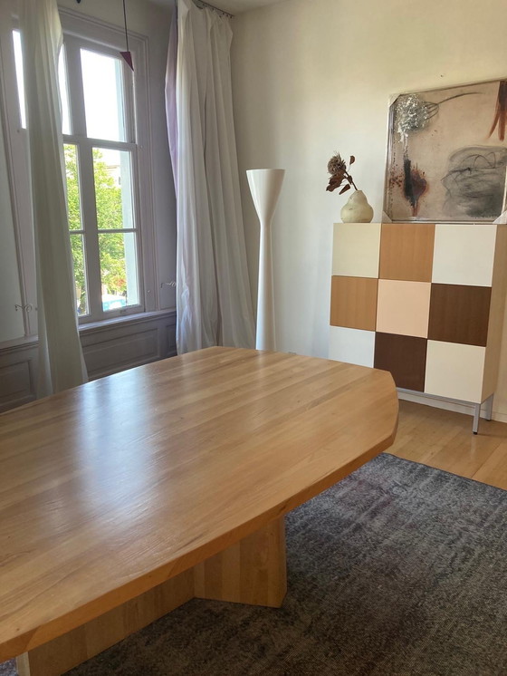 Image 1 of Grande table design en chêne massif - Faas van Dijk - Ozenfant - Linteloo