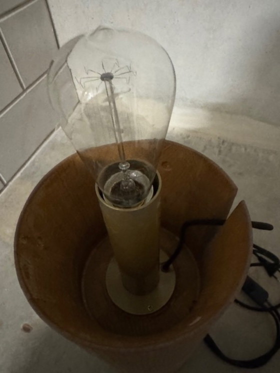 Image 1 of Lámpara Brokis Muffin grande, solo la base en madera de roble