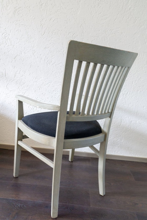 Image 1 of Set aus 4 luxuriösen Esszimmerstühlen – Design Schmieden – Massivholz