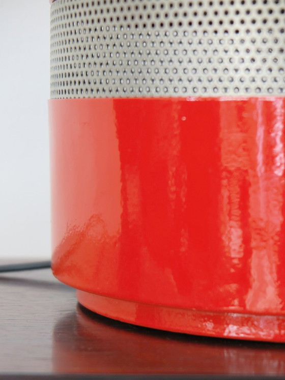 Mezzo Oracle Table lamp by Gae Aulenti for Artemide, Italy, 1969, Red (photo 13 of 14)