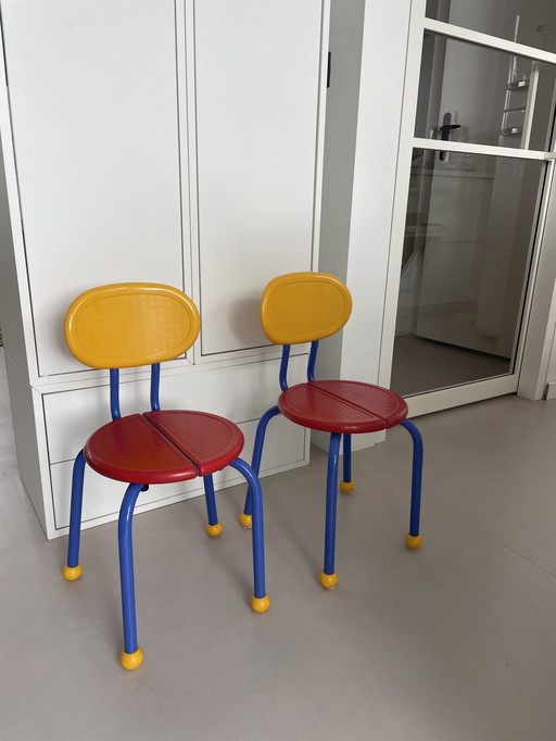 Vintage IKEA puzzle chairs