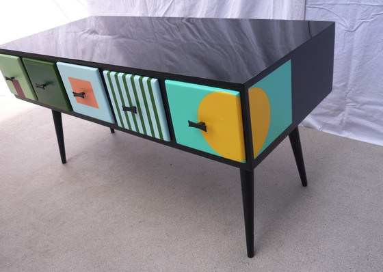 Image 1 of Vintage minicommode met 5 laden