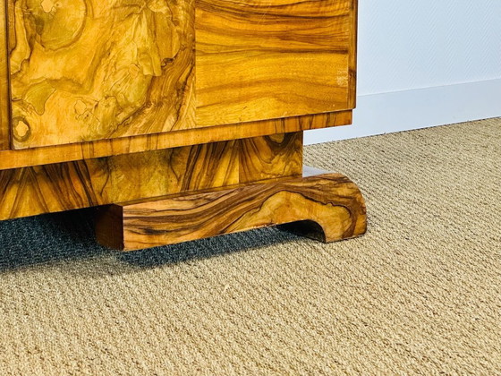 Image 1 of Art Deco dressoir van wortelnotenhout, 1930