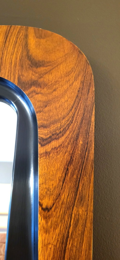 Miroir Palissandre Glas & Trä Suède 50"
