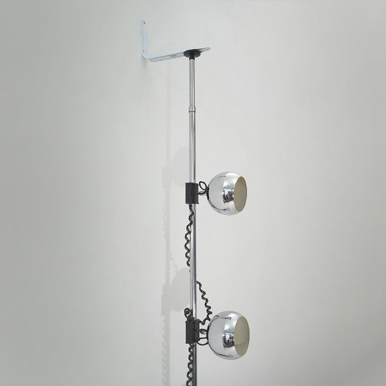 Lampe chromée du sol au plafond, années 1970 – Lampadaires, Metal (photo 6 of 13)