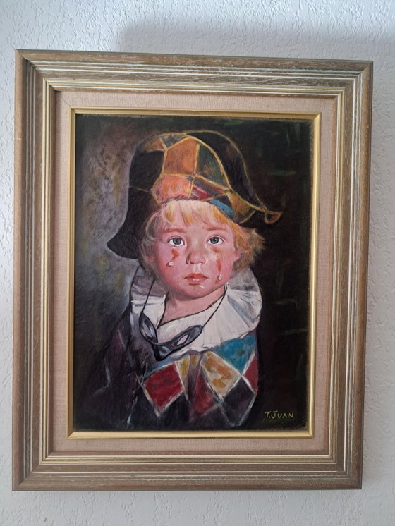 Image 1 of T.JUAN - Arlecchino - Dipinto dell'artista