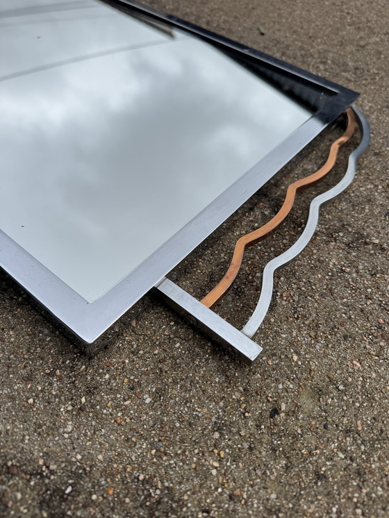 Image 1 of Art Deco chromen spiegel