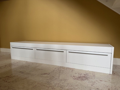 Meuble TV bas Pastoe série L – tv meubelen, Wood, Aluminium