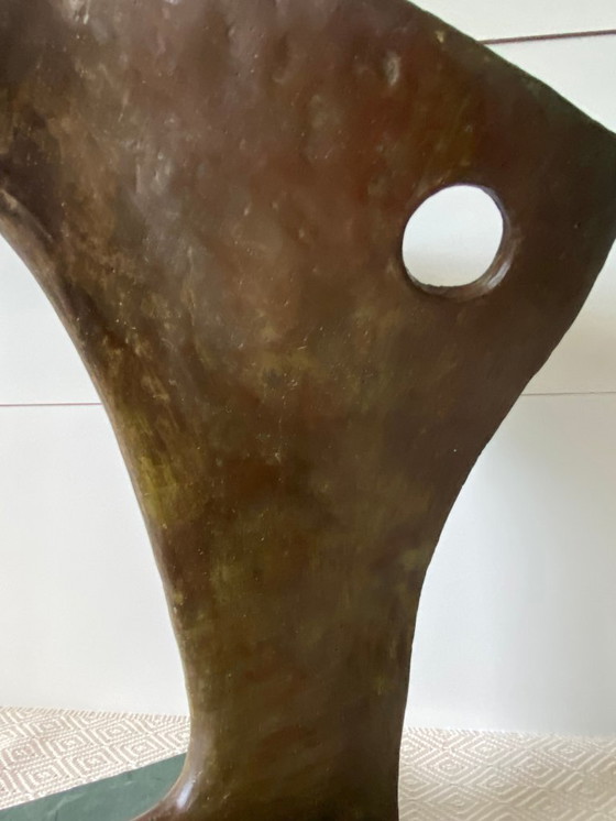 Image 1 of Escultura contemporánea en bronce macizo: Proa de barco y sirena, firmada ORTIZ