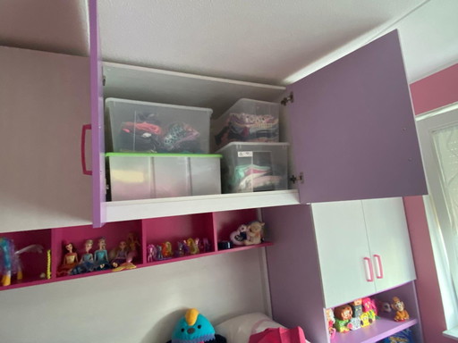 Closet, Children's bed, Children's cabinets, Children's room, Bedroom