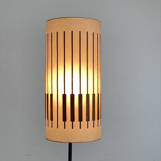 Image 1 of Lampadaire scandinave vintage 1960's teck et placage de teck