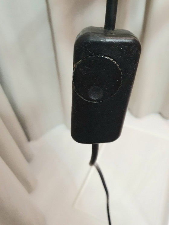 Image 1 of Lámpara de mesa "Saturno", latón y vidrio, Robert Sonneman, años 80