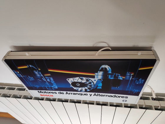 Insegna luminosa vintage BOSCH, Decorazioni murali, Metallo, Plastica, Blu (foto 4 di 10)